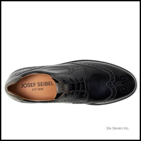 Men's Leather Oxfords Classic Casual Comfort Durable TR-Light Sole Removable - Picture 3 of 7